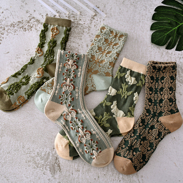 BowLift | Women's Floral Cotton Socks