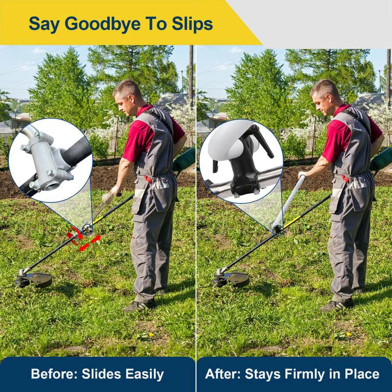 BowLift | Ergonomic Weed Killer Handle Extension Brush Cutter Trimmer Handle