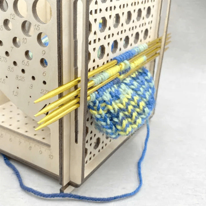 BowLift | All-in-one Wood Yarn Bowl - Multifunctional Knitting Tool