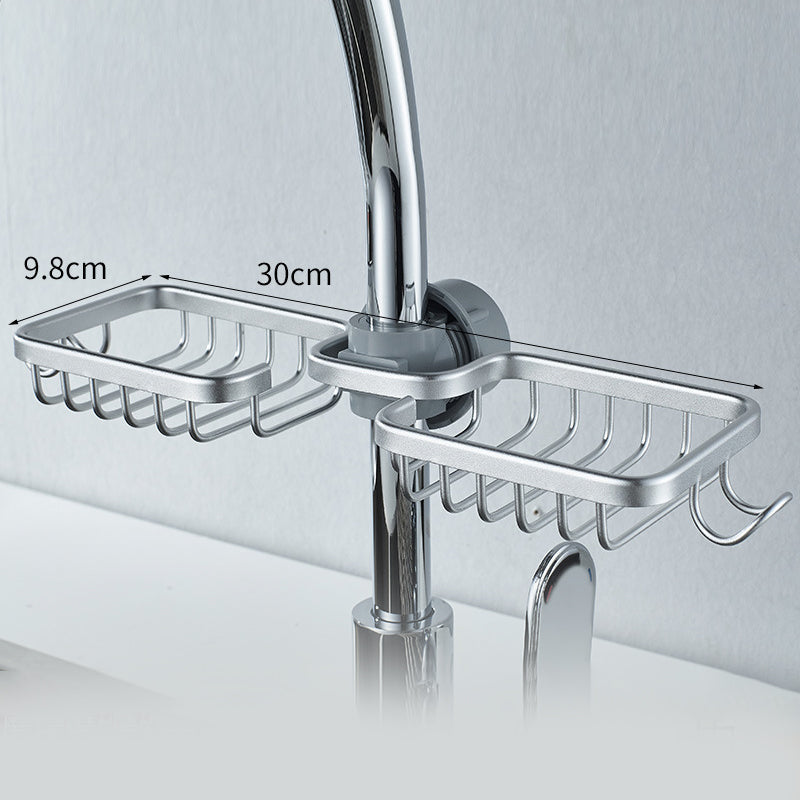 BowLift | Shower holder for Shampoo & Soap – Stainless Aluminium – Silver or Black – No Drilling
