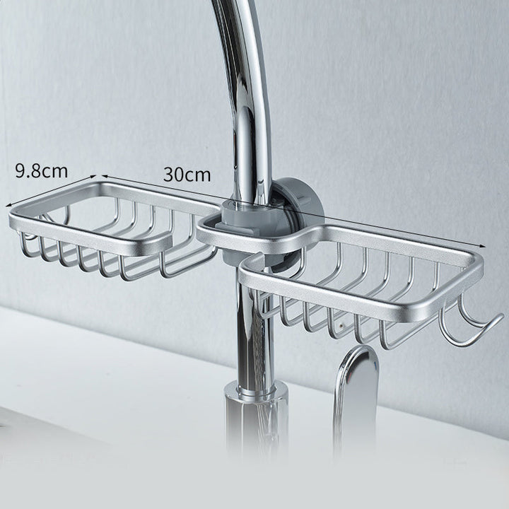 BowLift | Shower holder for Shampoo & Soap – Stainless Aluminium – Silver or Black – No Drilling