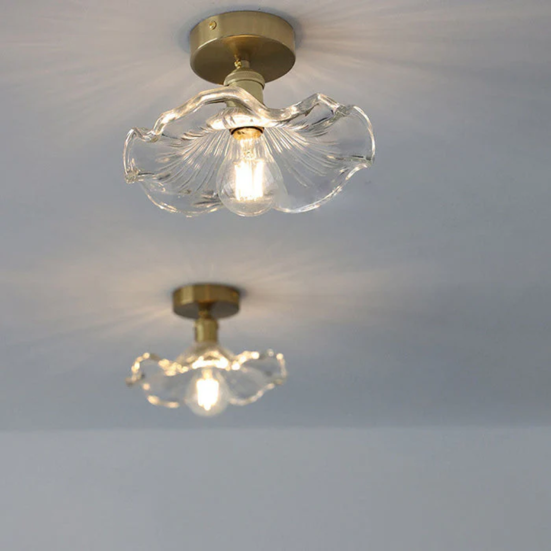 BowLift | Glass Hibiscus Ceiling Lamp