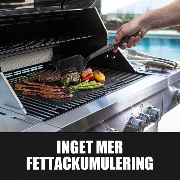 BowLift | Grillfine BBQ Grill net / Grill mat | Non-stick & Reusable | Heat resistant up to 370 °C | For meat, fish & vegetables