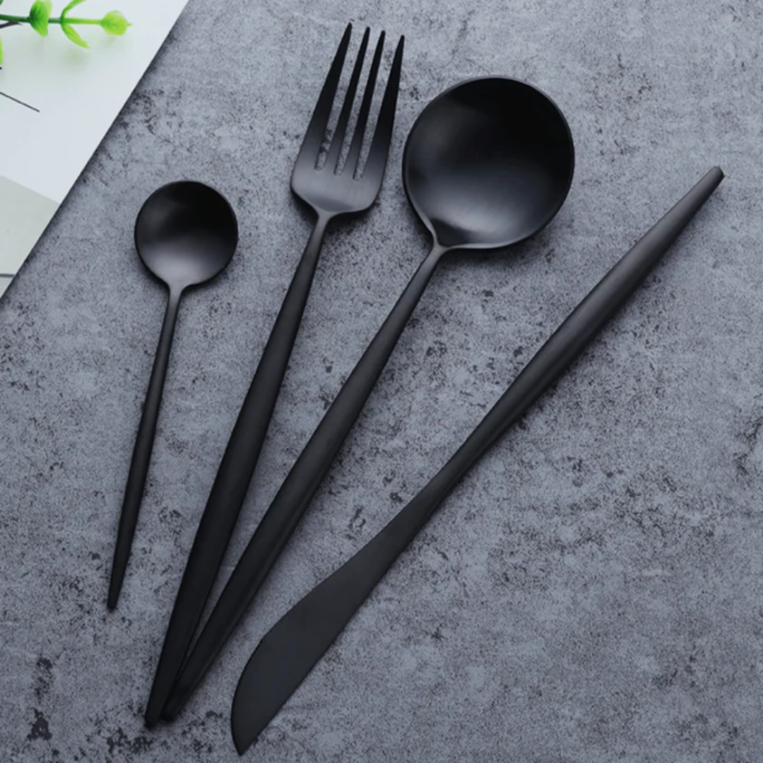 BowLift | Modern Stainless Steel Cutlery Set – 24 Pieces