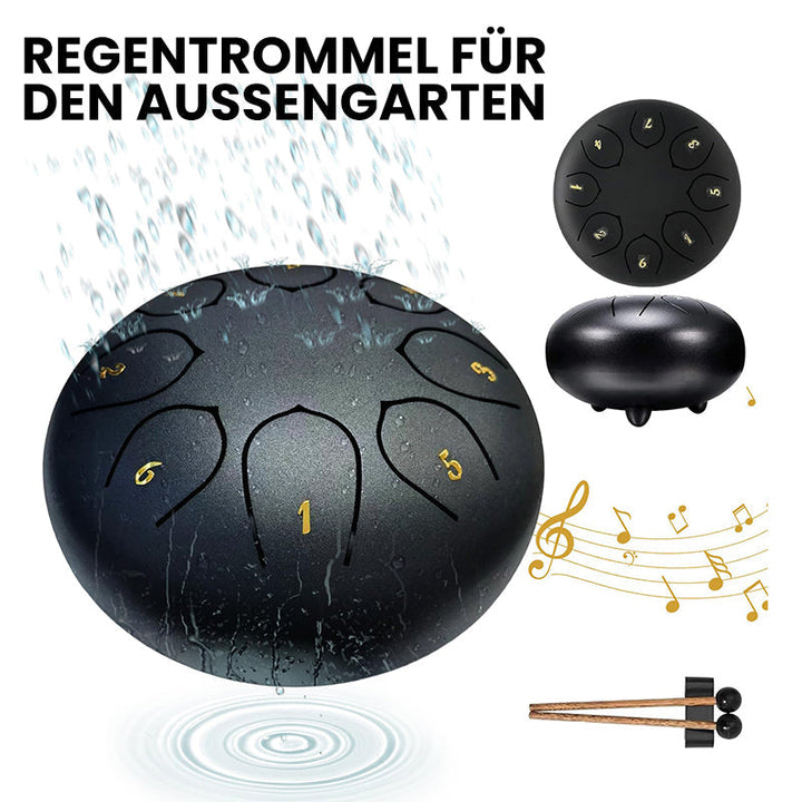 BowLift | Rain drum as garden instrument