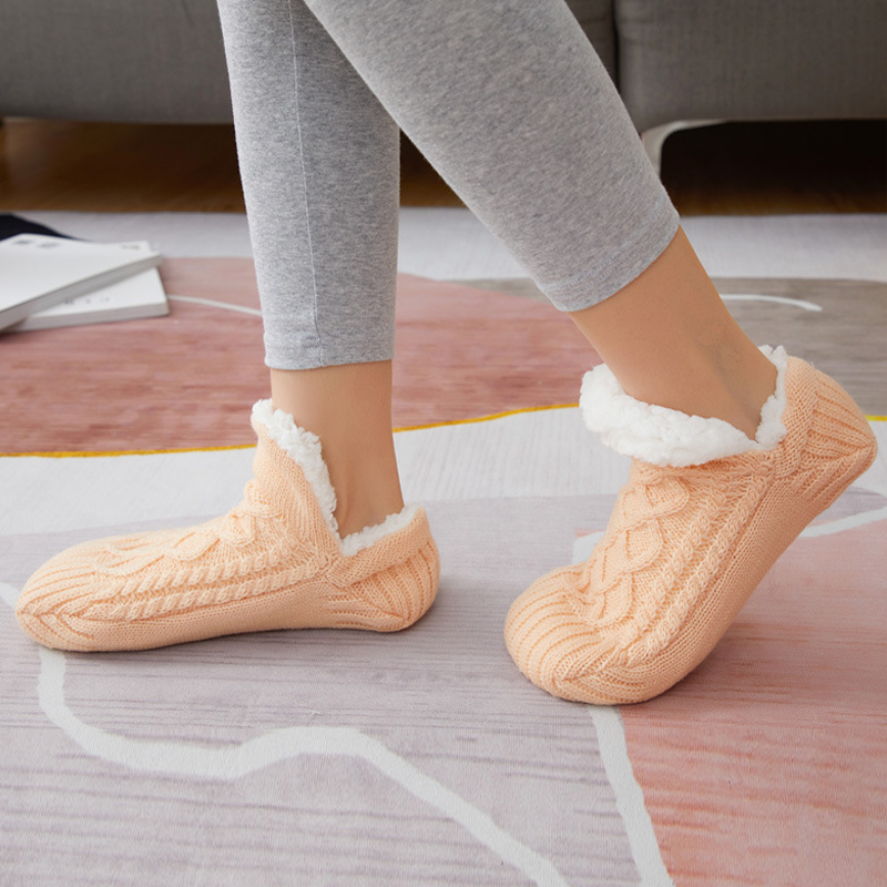 BowLift | New Woven And Velvet Indoor Socks Slippers