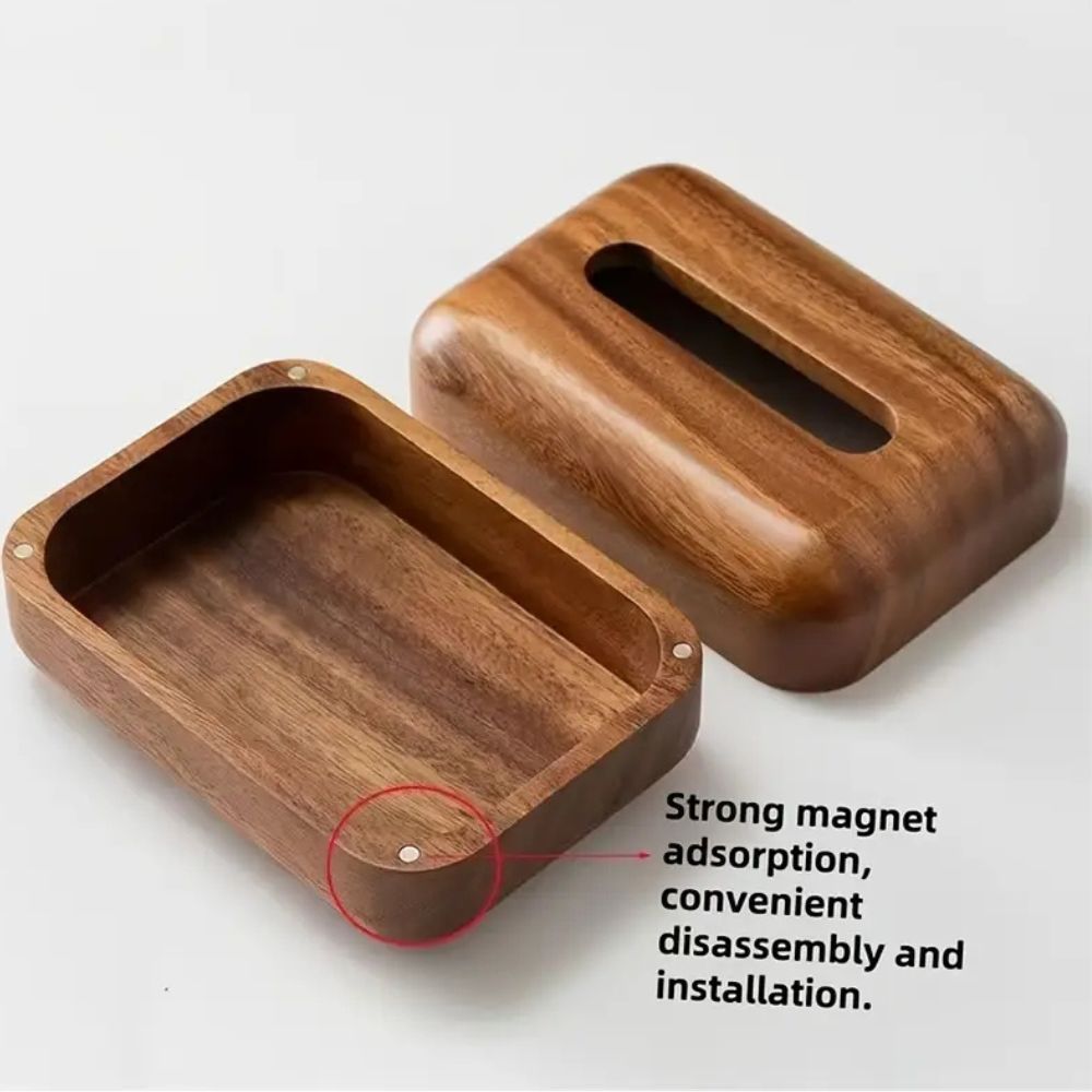 BowLift | Earthtone Wooden Tissue Holder