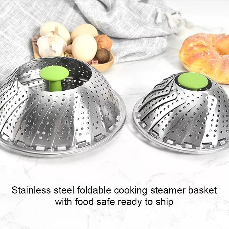 Flower-shaped Steel Folding Steamer | Bowlift
