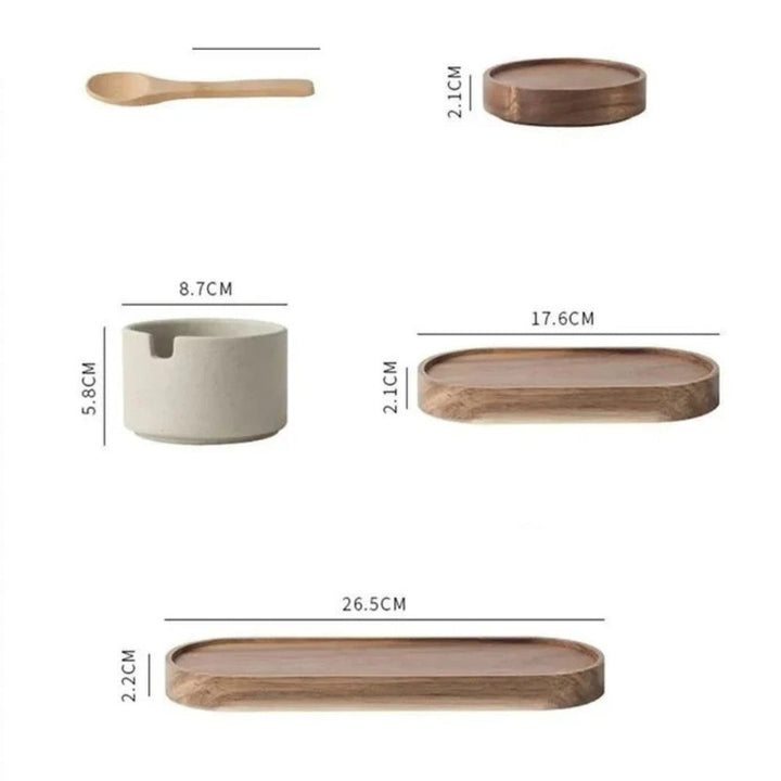 BowLift | Rustic Ceramic Seasoning Jar Set