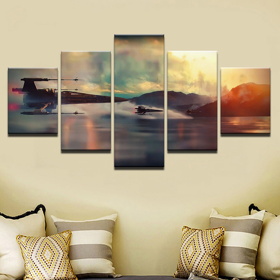 Colorful Flight 5 Piece - Canvas Wall Art Painting | Bowlift
