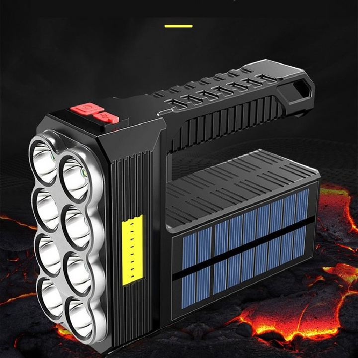 BowLift | Solar LED Flashlight – Waterproof, powerful handheld spotlight with lithium battery