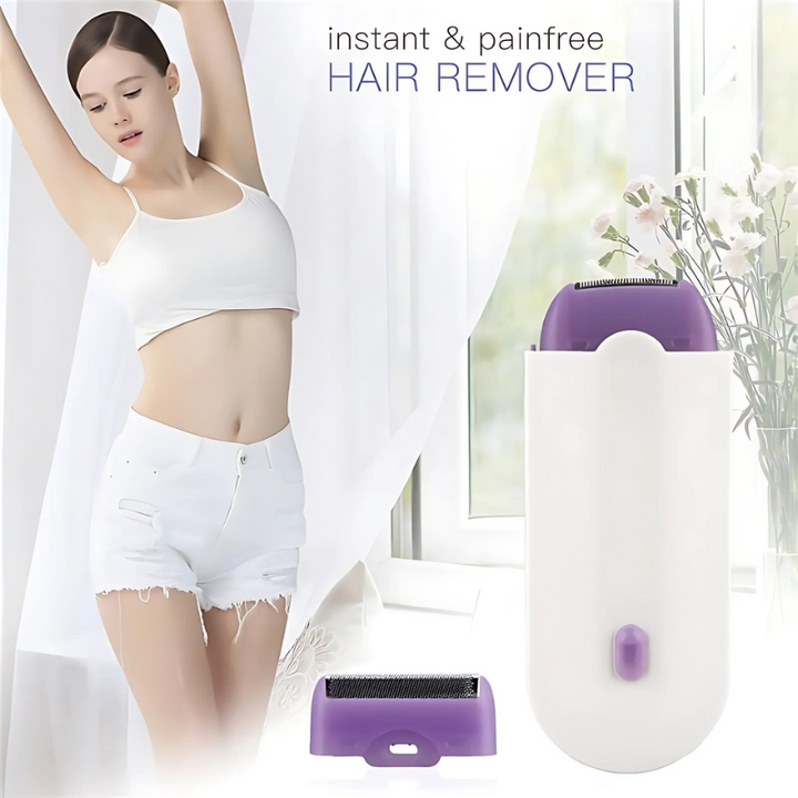 BowLift | FluweelSmooth Pro – Painless Laser Hair Removal Device with Sensa-Light Comfort | For Face & Body
