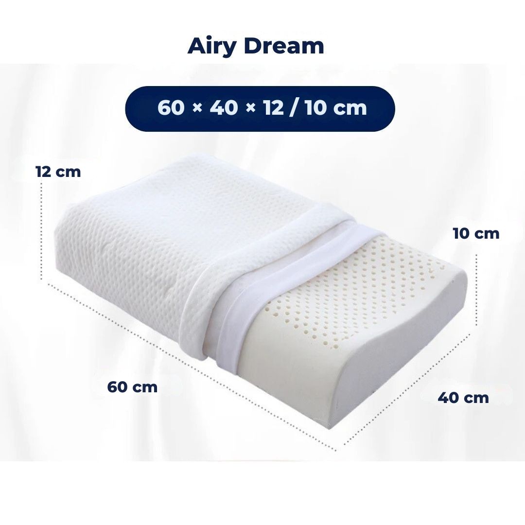 EcoNeck Comfort | 100% Natural Latex Orthopedic Pillow - for Neck Pain - Comfortable and Supportive Pillow - Better Sleep - Wellness Bowlift