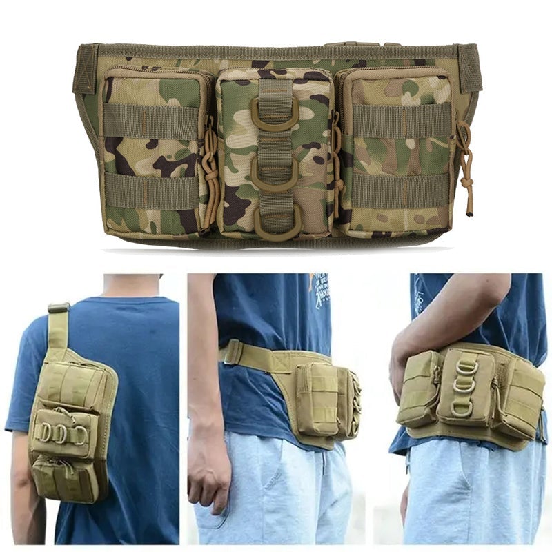 Sports bag for mountaineering cycling camouflage pattern | Bowlift