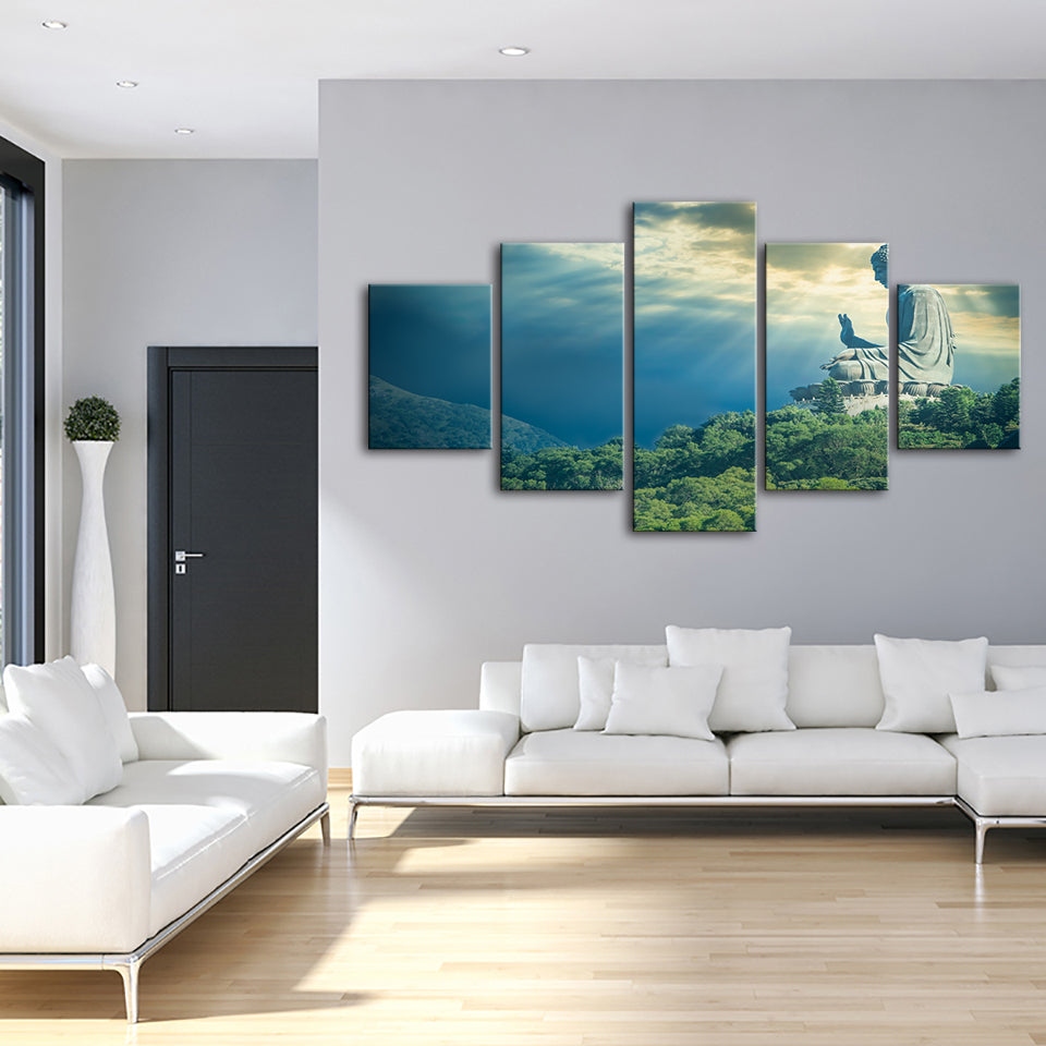 Secret Sky 5 Piece - Canvas Wall Art Painting | Bowlift