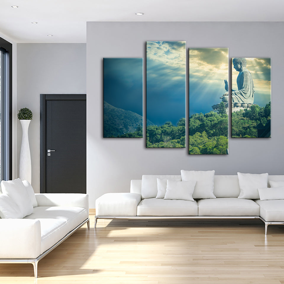 Secret Sky 4 Piece - Canvas Wall Art Painting | Bowlift