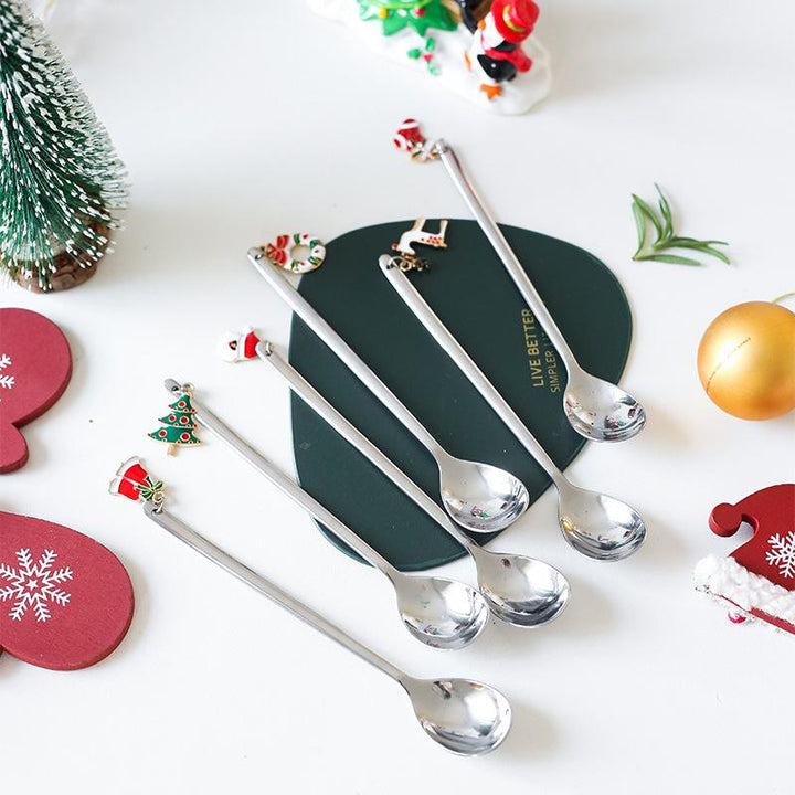 BowLift | Christmas Decorations for Home - Christmas Metal Spoon Gift Set