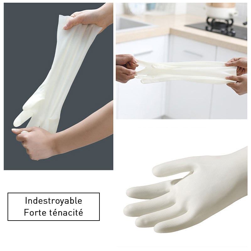 Robust velvet kitchen gloves (4 pairs) | Bowlift