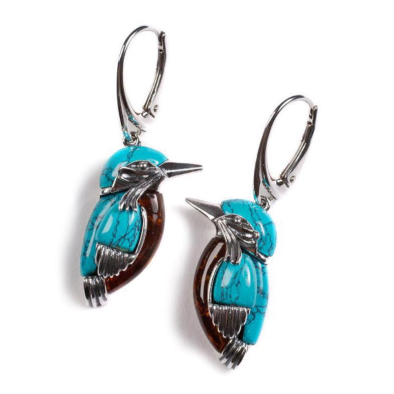 BowLift | Vintage Turquoise Bird Earrings