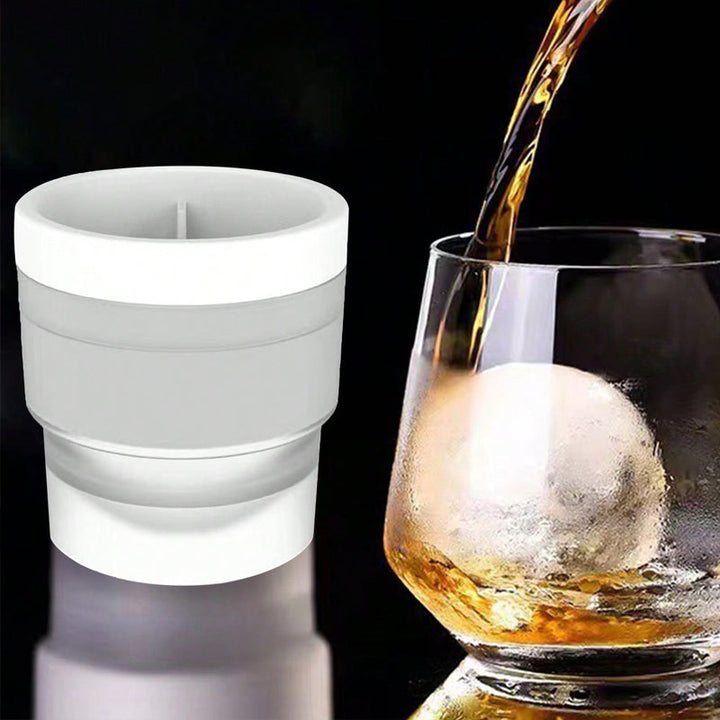 Silicone Stackable Circular Ice Hockey Ball Maker Mold | Bowlift