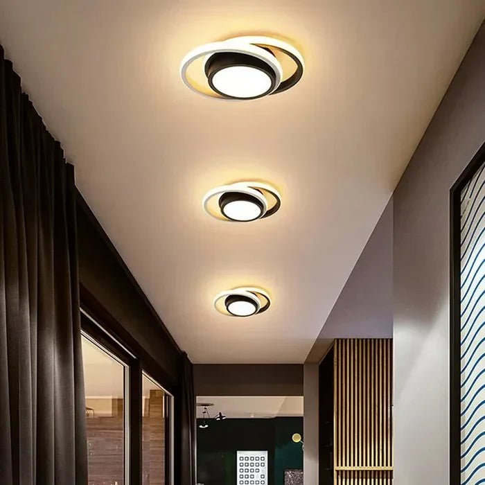 BowLift | Modern LED Ceiling Lamp with Double Ring Design - Twilight Rings