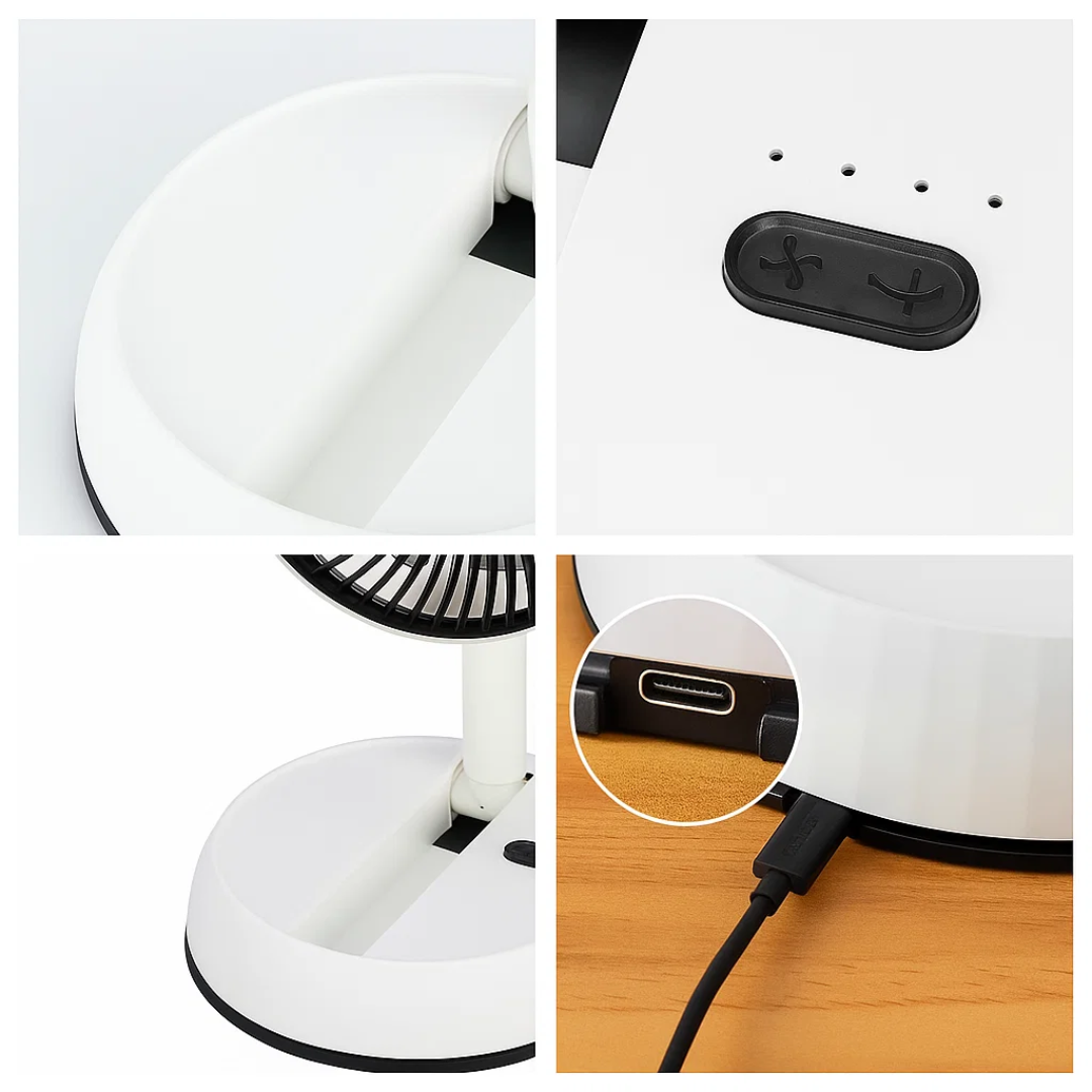 Quiet Portable Cooling – Lightweight Foldable Design – Remote-Control Home & Outdoor Use Bowlift