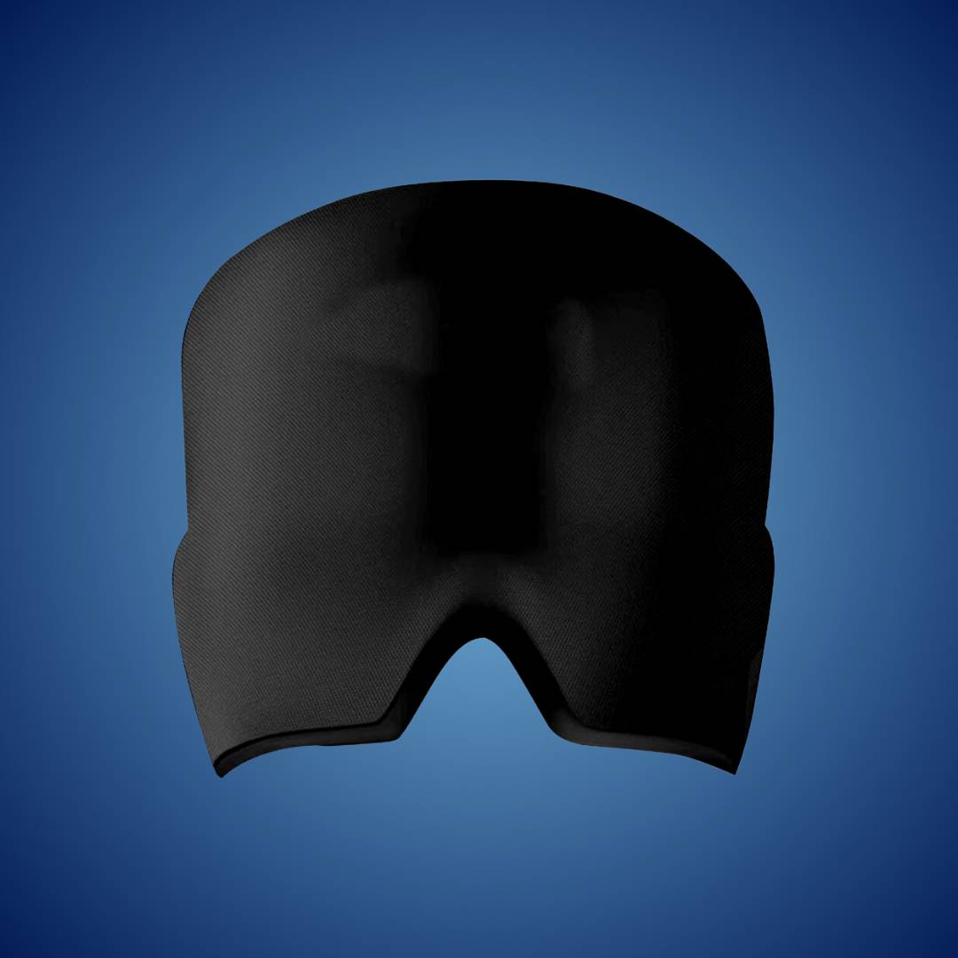 MigraSoothe Gel Hood Instant Headache and Migraine Relief | Cooling Comfort, Pressure Therapy & Light Blocking for Anytime Use Bowlift
