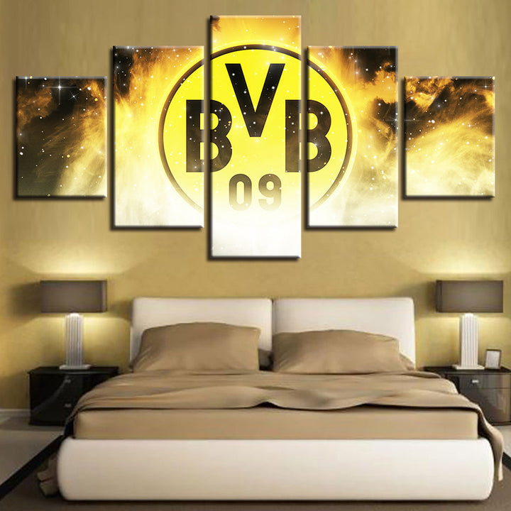 Borussia Dortmund 5 Piece - Canvas Wall Art Painting | Bowlift