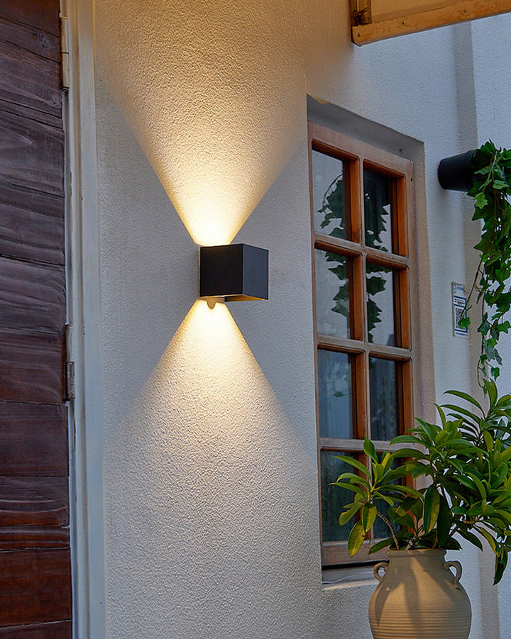 BowLift | LED Outdoor Up Down Wall Light | Waterproof Metal Fixture for Patio. Garden & Entryway Illumination