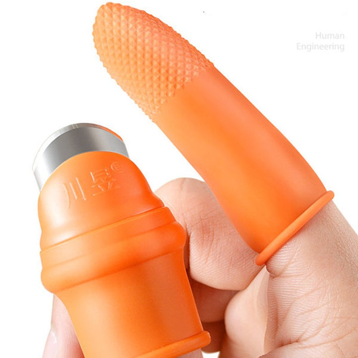 BowLift | Finger Cots Protectors with Cutting Blade, for Cutting Green Onion, Garlic, Ginger & More