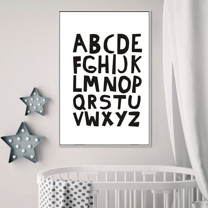 Alphabets - Canvas Wall Art Painting | Bowlift