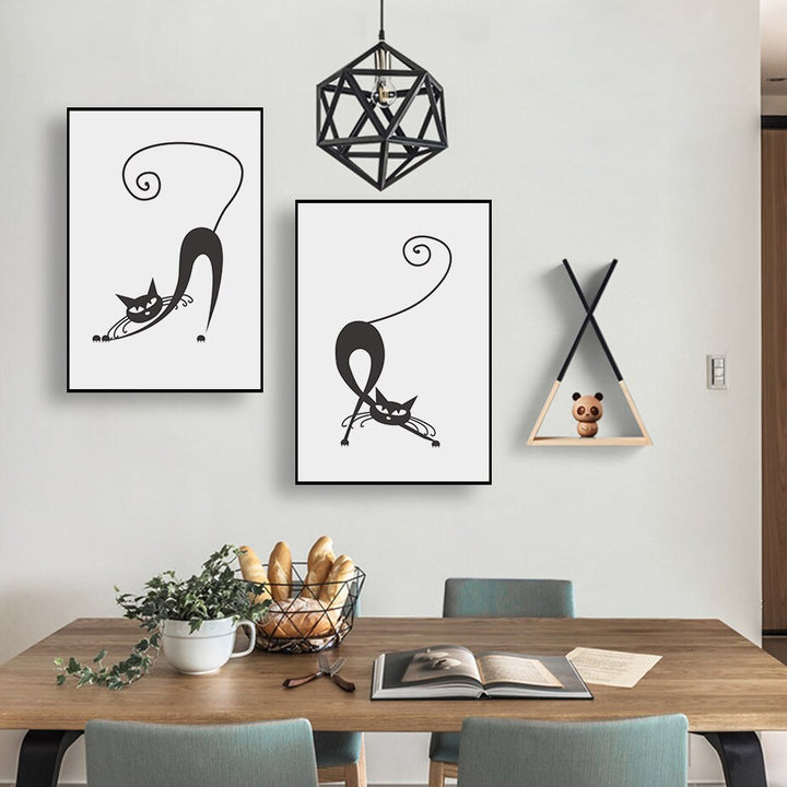 Line Graphic Art - Canvas Wall Art Painting | Bowlift