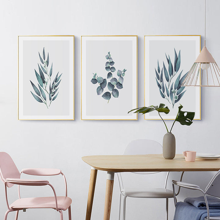 Botanical Leaves Wall Art Pictures - Canvas Wall Art Painting | Bowlift