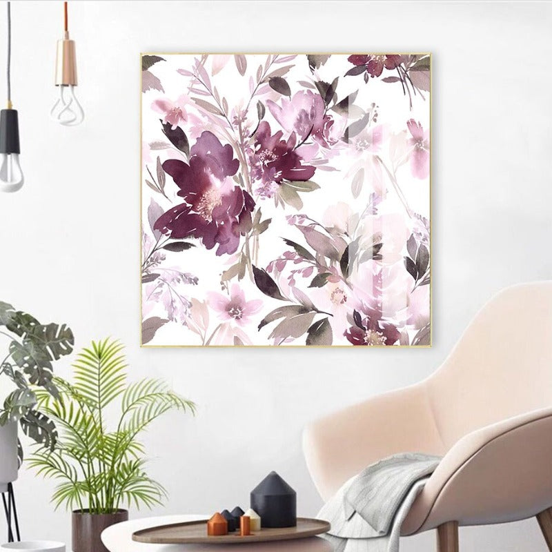 Bloom Lavender Floral - Canvas Wall Art Painting | Bowlift