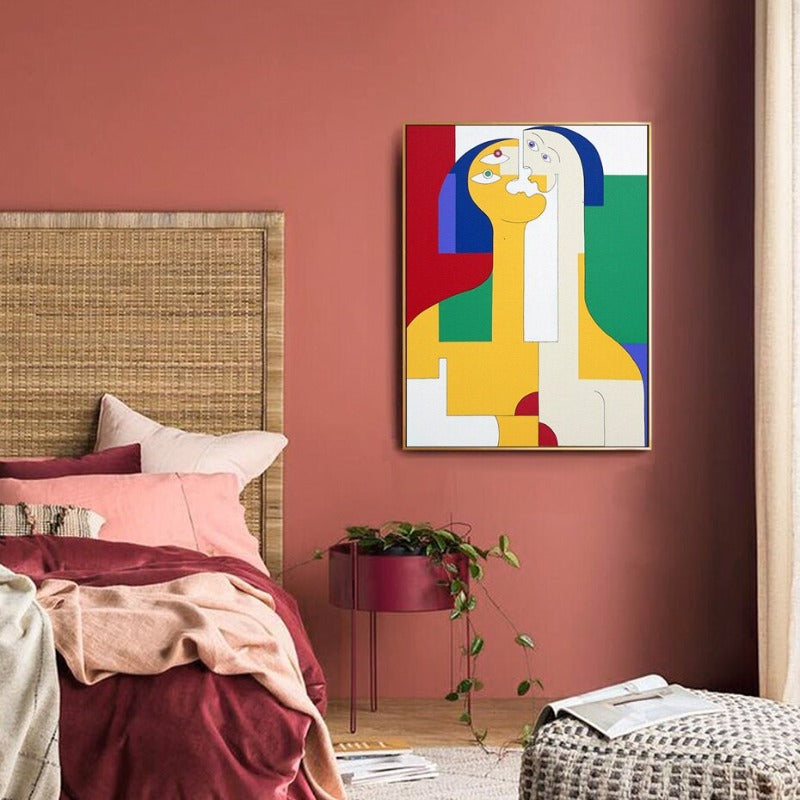 Figure Family - Canvas Wall Art Painting | Bowlift