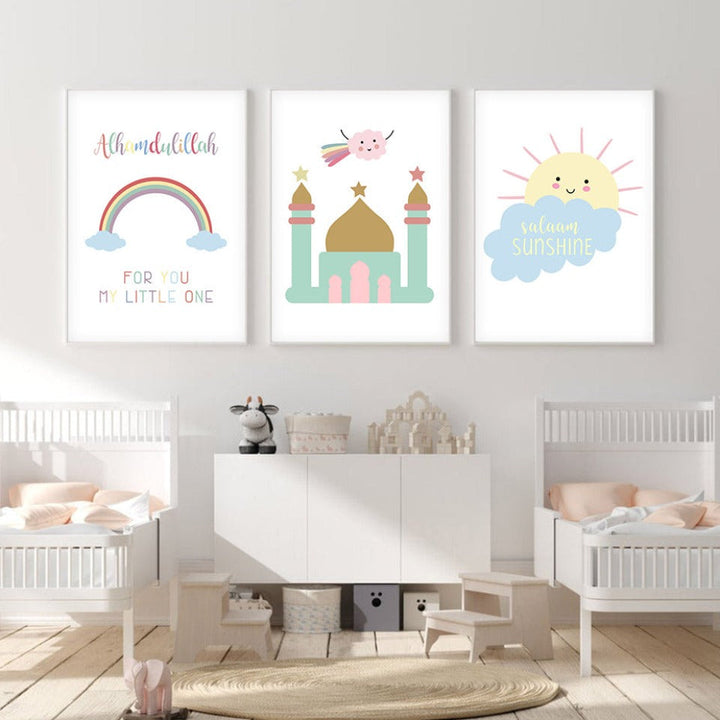Salaam Sunshine - Canvas Wall Art Painting | Bowlift
