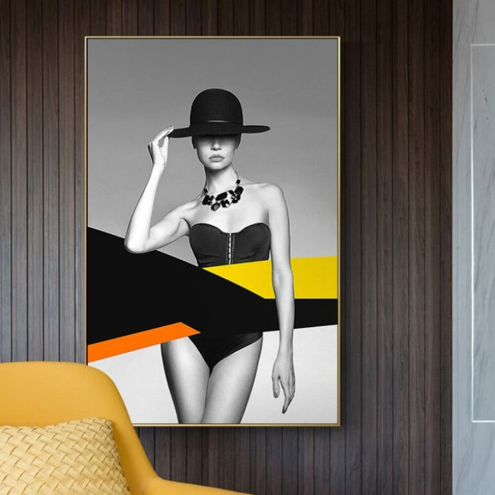 Model Figure  - Canvas Wall Art Painting | Bowlift