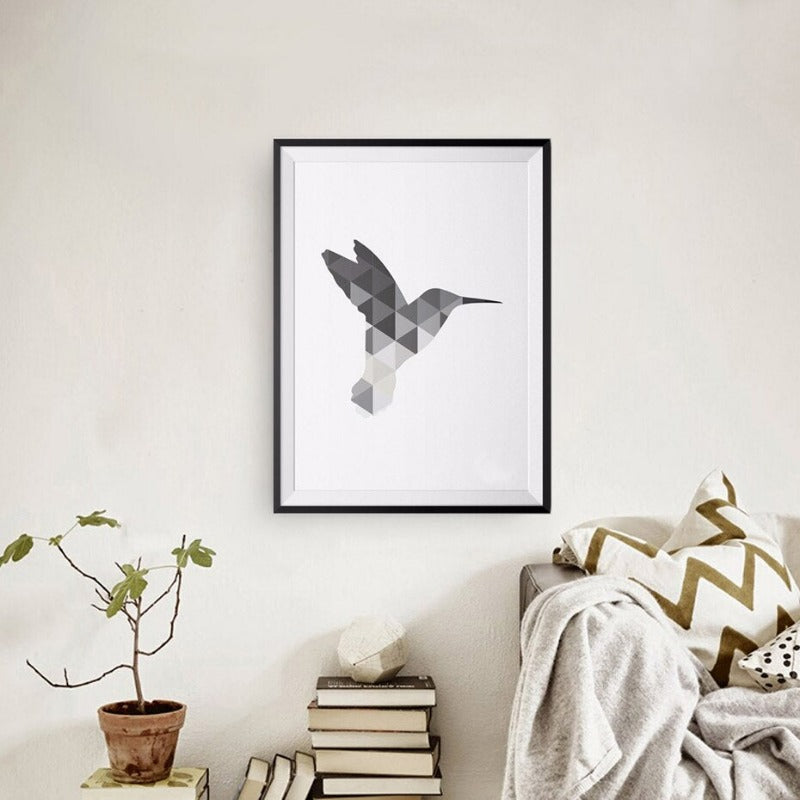 Nordic Hummingbird - Canvas Wall Art Painting | Bowlift