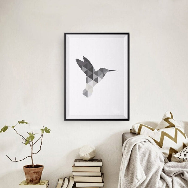 Nordic Hummingbird - Canvas Wall Art Painting | Bowlift