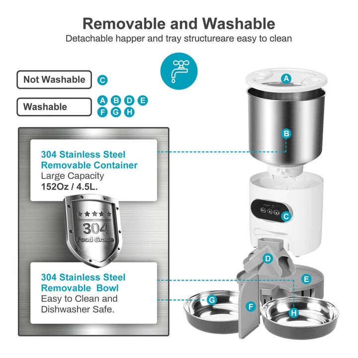 BowLift | 2-Way Splitter Automatic Smart Pet Feeding Station