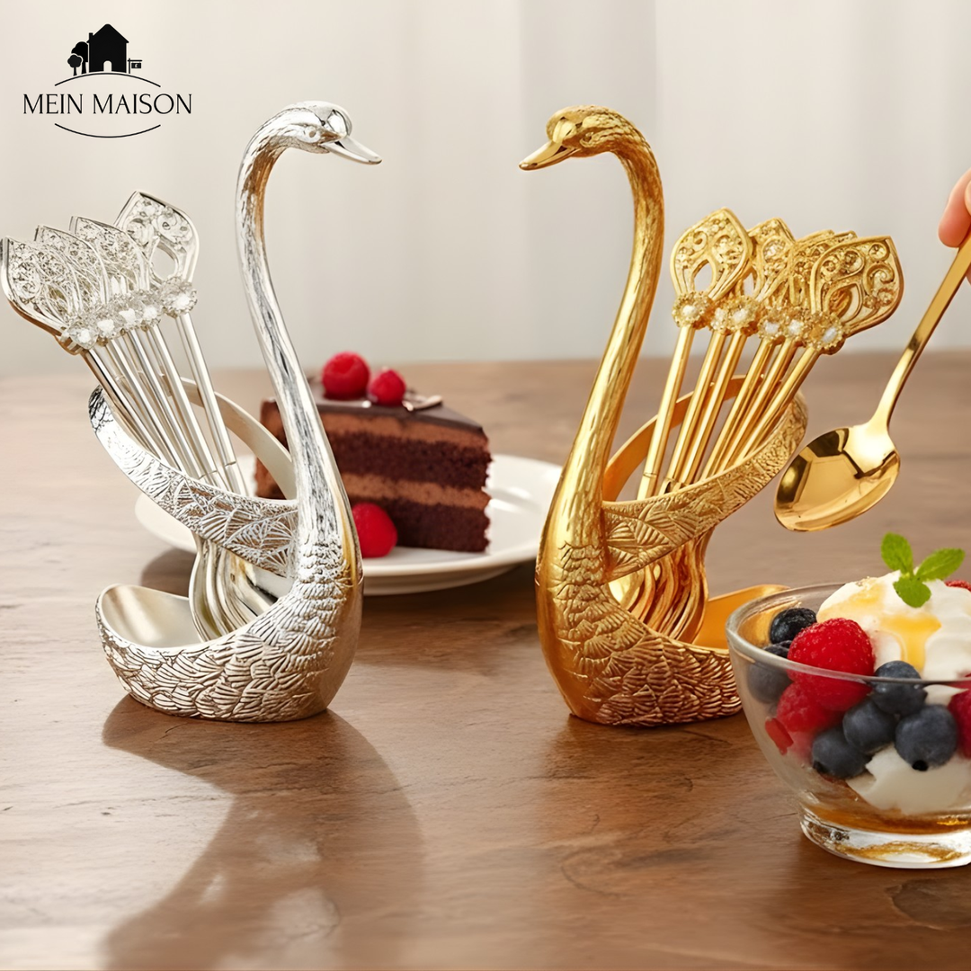 BowLift | SwanLuxe – Enhance coffee experiences with stylish swan-shaped spoons