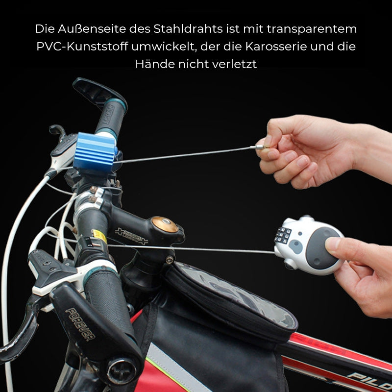 Portable theft-proof telescopic wire lock | Bowlift