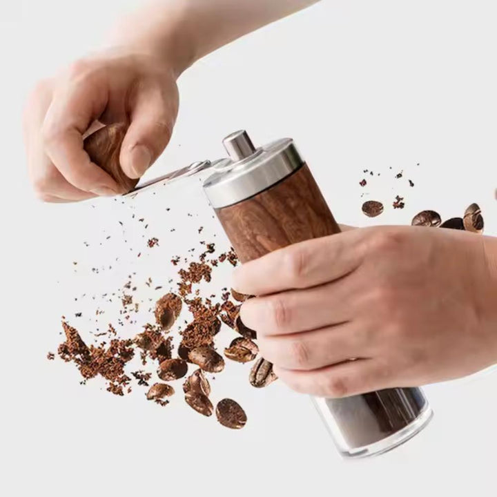BowLift | Brewora | Handcrafted Wooden Coffee Grinder – Adjustable Manual Mill for Freshly Ground Coffee