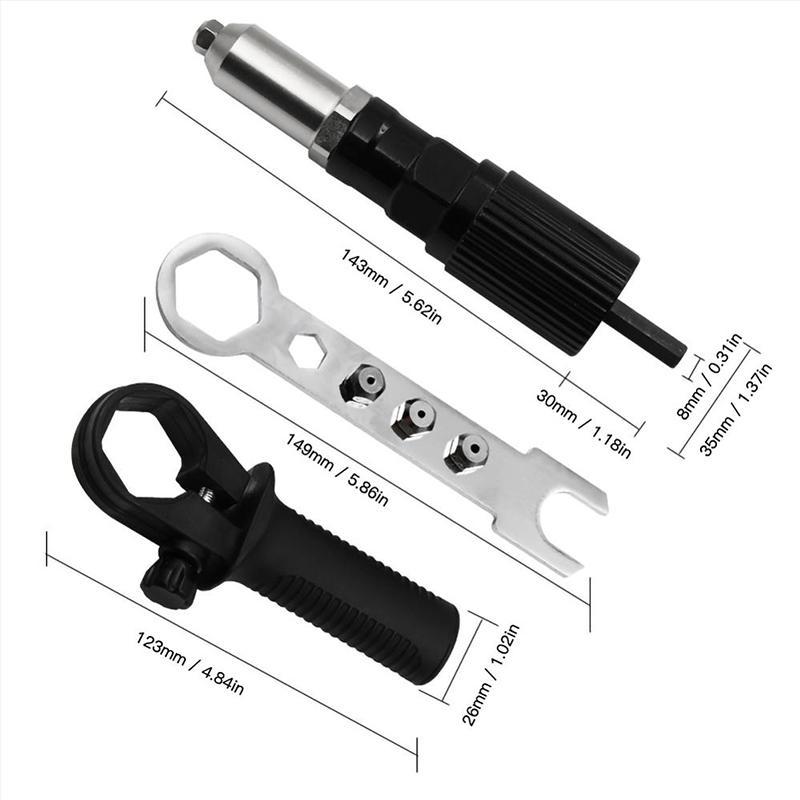 BowLift | Professional Rivet Gun Adapter Kit 🛠With 4 different Nozzle Pins