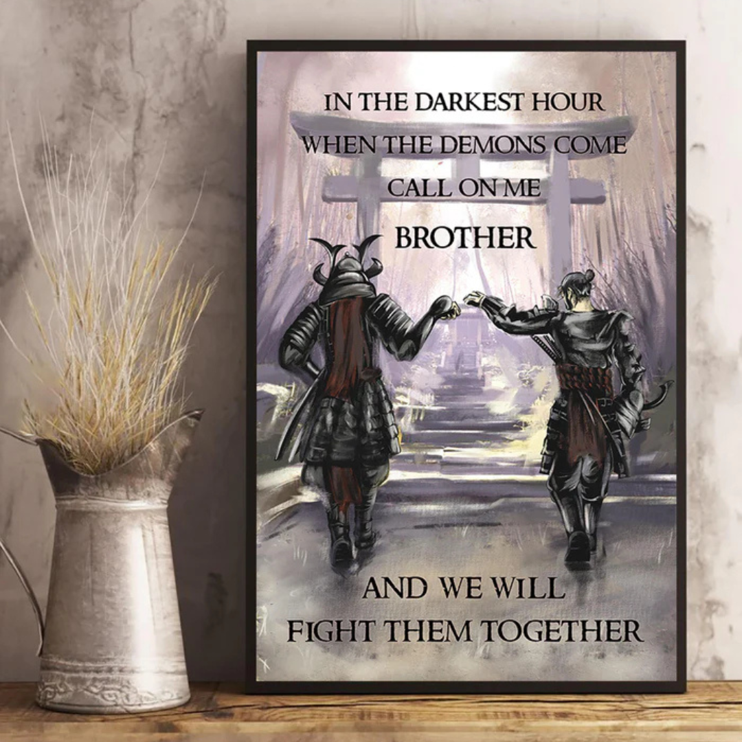 Brotherhood Strength Canvas Wall Art | Bowlift
