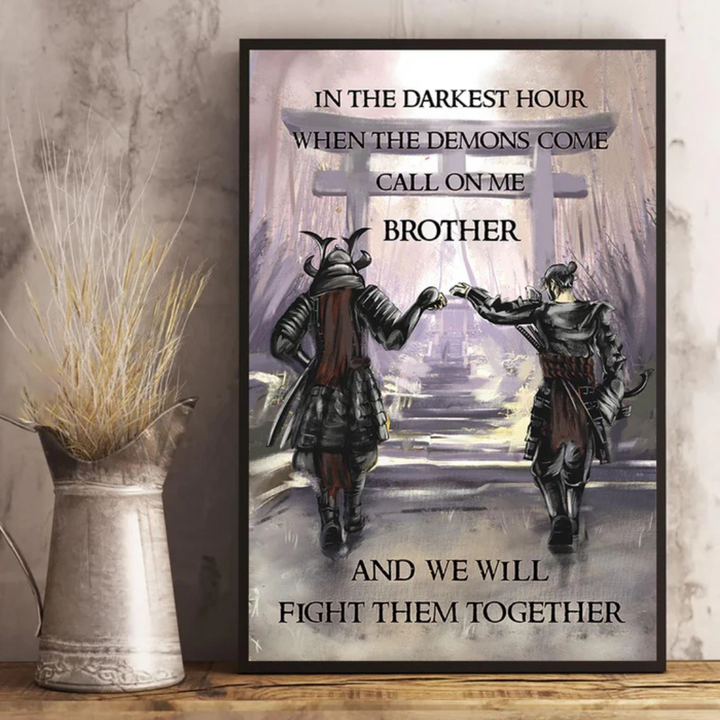 Brotherhood Strength Canvas Wall Art | Bowlift