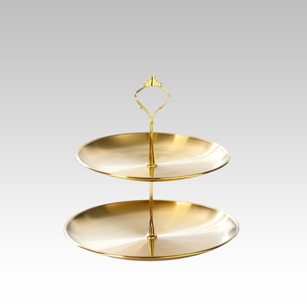 SteelTower - Elegant Triple Serving Plate for Parties Bowlift