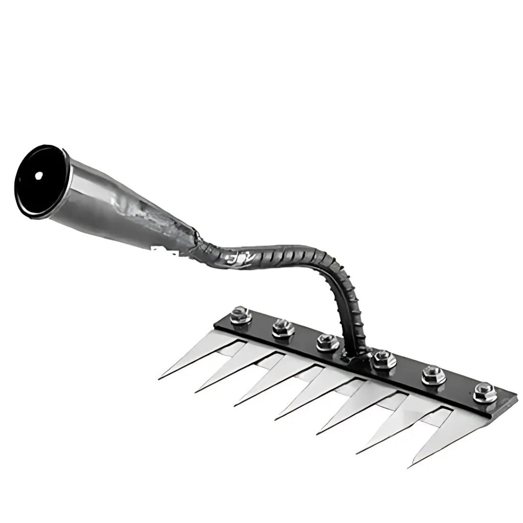 BowLift | Weeding Rake | Ultra-Durable Steel Teeth & Ergonomic Handle for Effortless Garden Maintenance