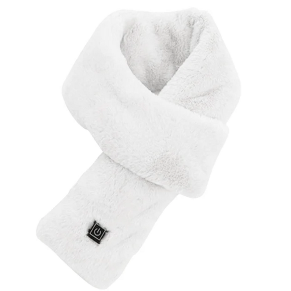 BowLift | Heated Faux Fur Scarf UK – Rechargeable USB Winter Scarf, Soft Thermal Neck Warmer