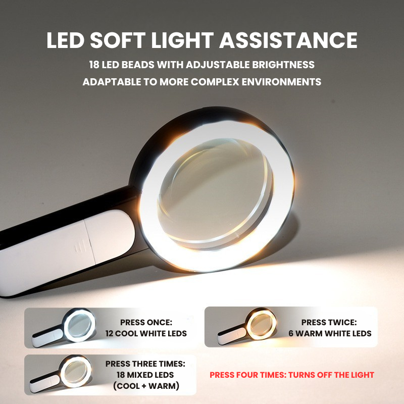 BowLift | 20X Optical Handheld Magnifier for Seniors